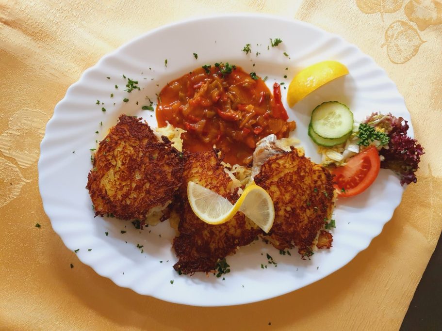 Rotbarsch im Kartoffelmantel